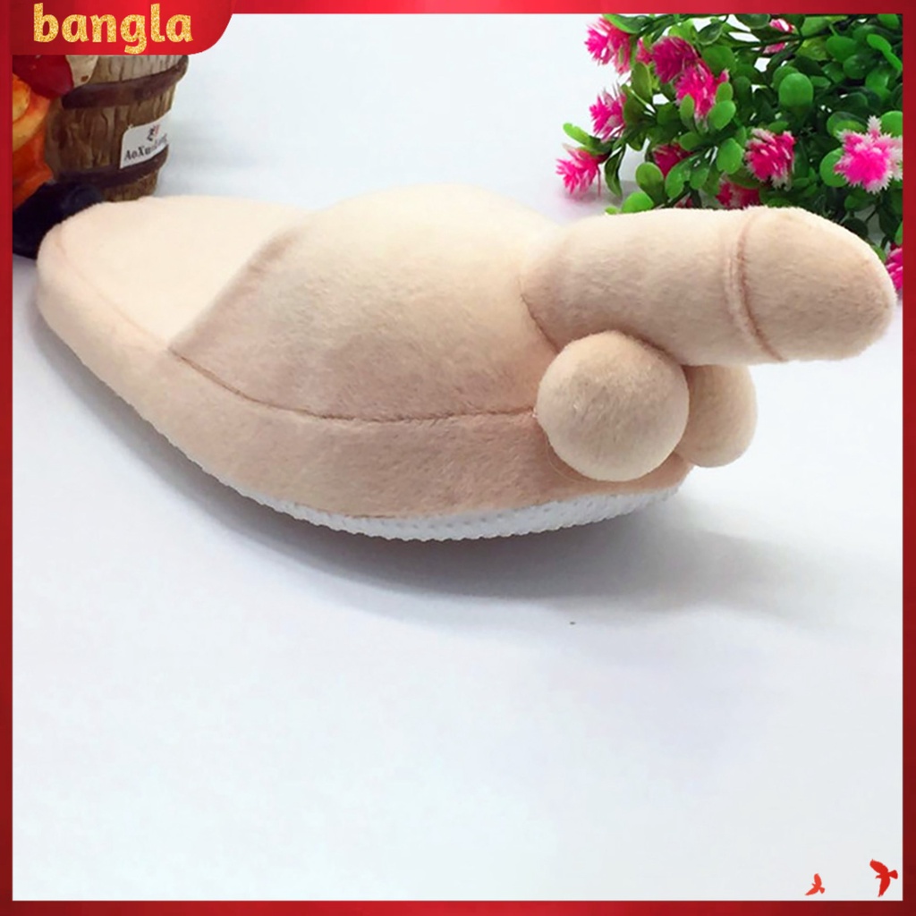 1 Đôi Dép Bông Đế Bằng Chống Trượt Sáng Tạo Thời Trang Mùa Đông Cho Nam Và Nữ