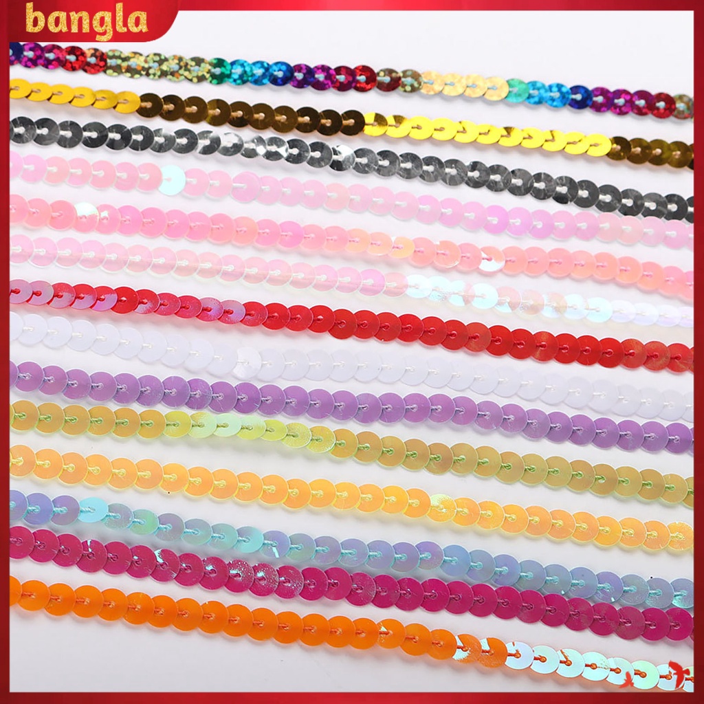 Dải dây ruy băng đính kim sa bằng polyester tiện dụng trang trí quần áo DIY