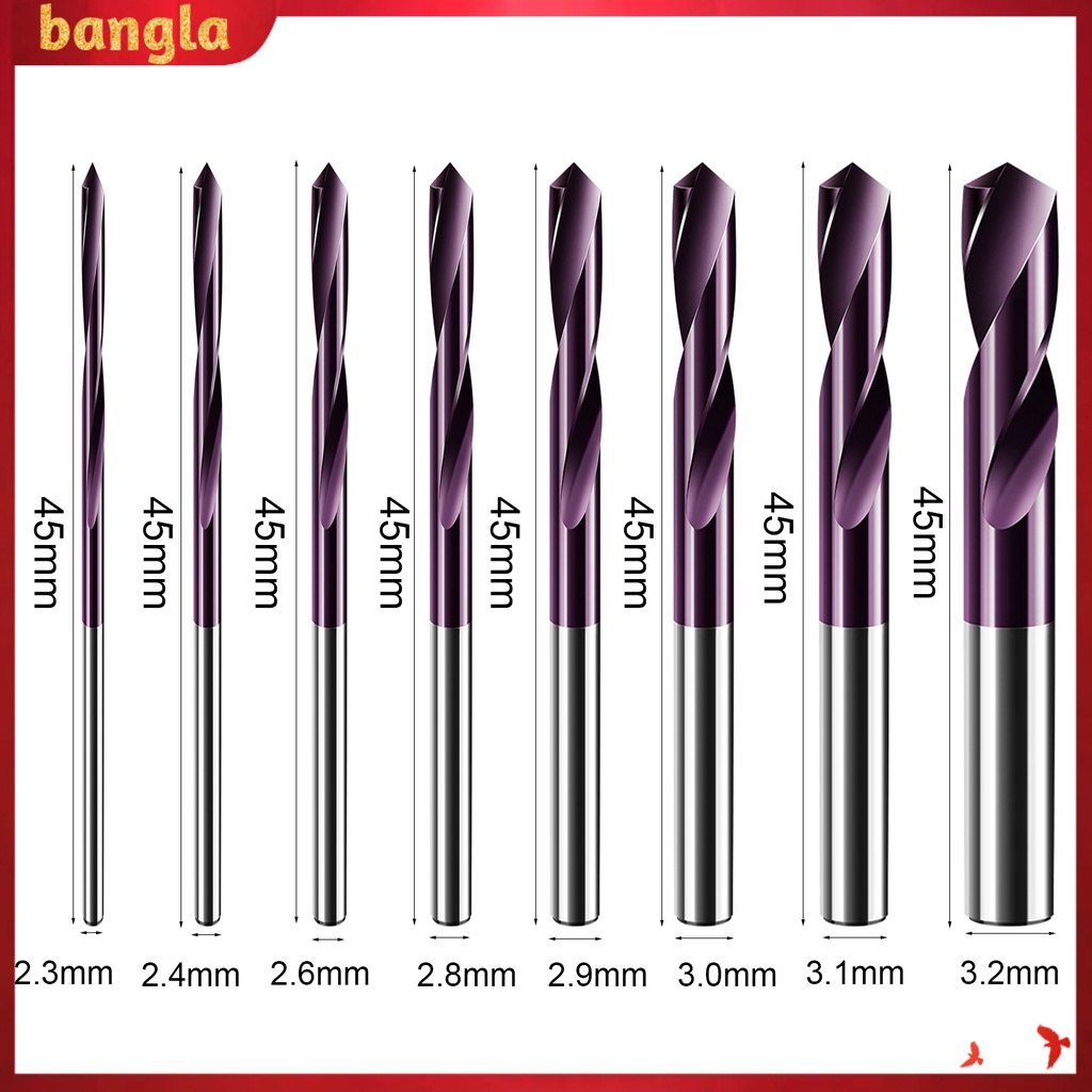 Mũi Khoan Xoắn 2.3 / 2.4 / 2.6 / 2.8 / 2.9 / 3.0 / 3.1 / 3.2mm