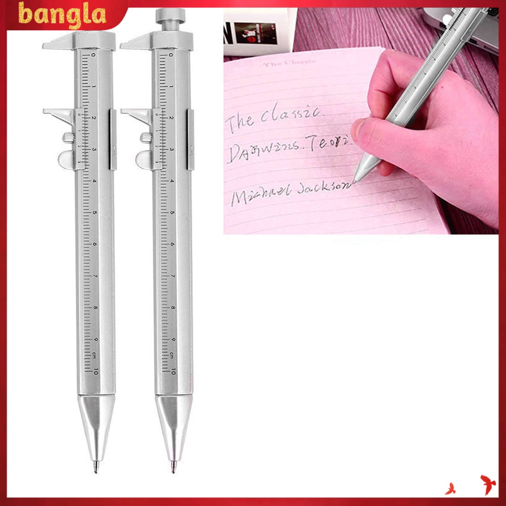 Bút bi bằng nhựa kiểu dáng thước cặp cơ sáng tạo 0-100mm