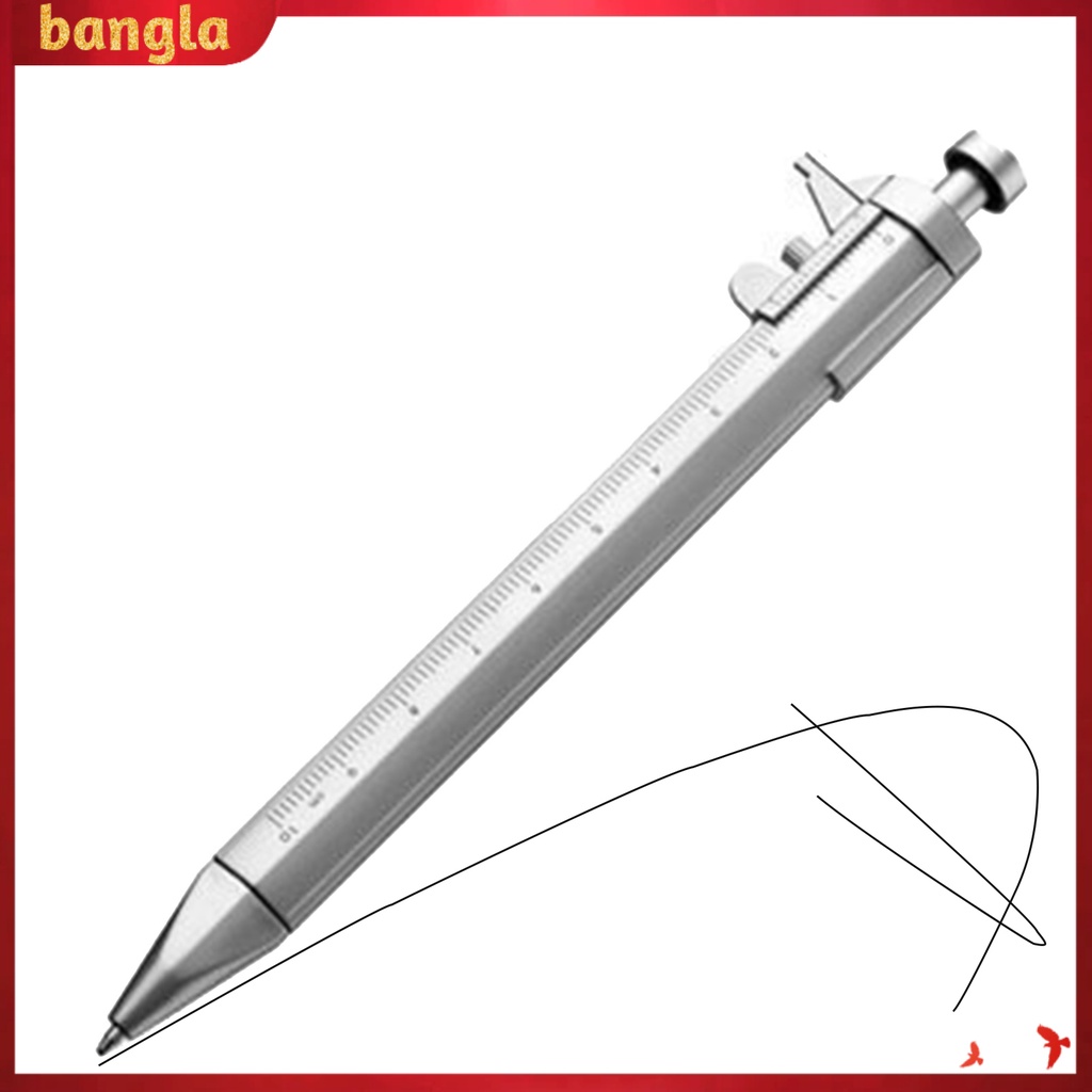 Bút bi bằng nhựa kiểu dáng thước cặp cơ sáng tạo 0-100mm