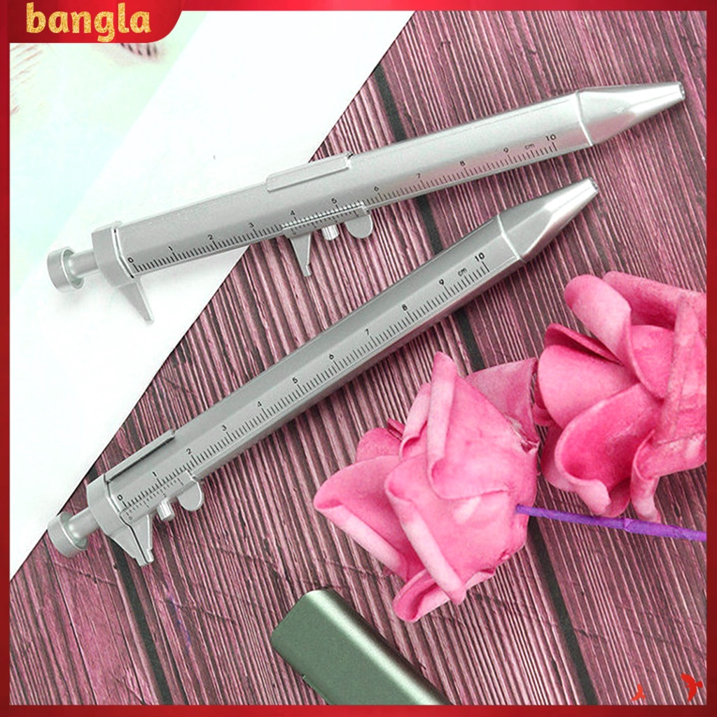 Bút bi bằng nhựa kiểu dáng thước cặp cơ sáng tạo 0-100mm