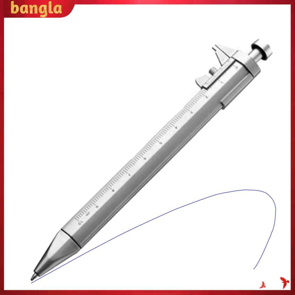 Bút bi bằng nhựa kiểu dáng thước cặp cơ sáng tạo 0-100mm