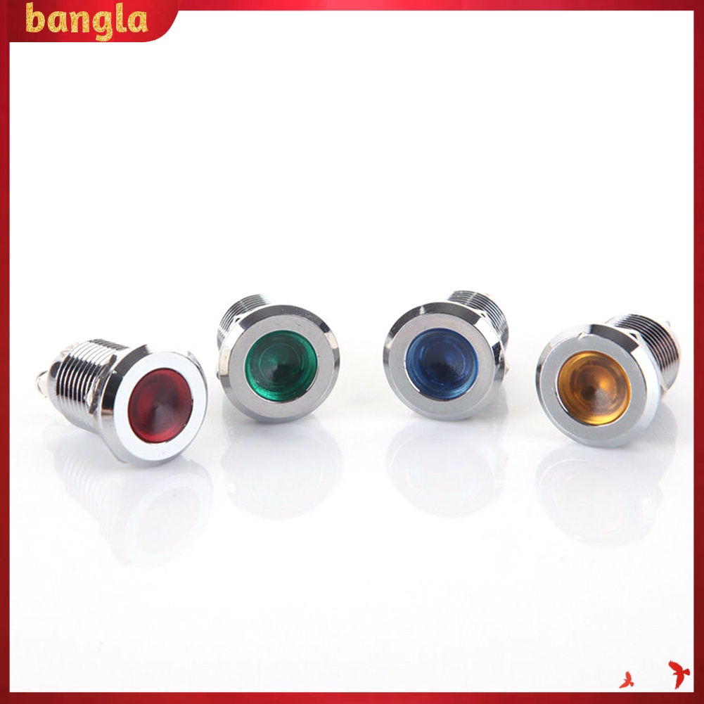Đèn LED báo hiệu mini siêu sáng 12mm 6/12/24/220V