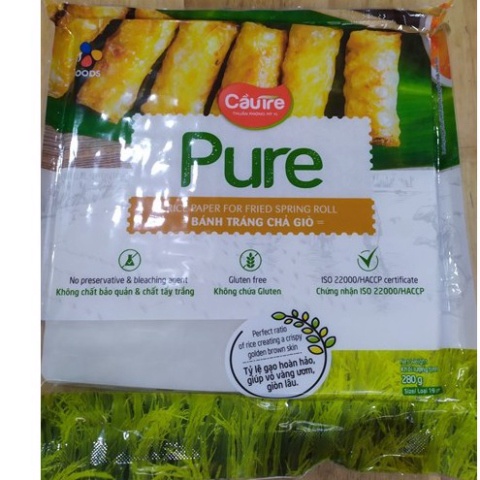 Bánh tráng chả giò Cầu Tre Pure gói 280g