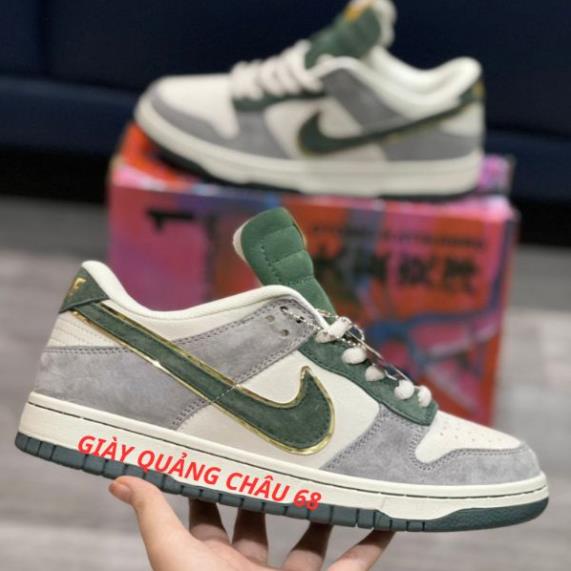 Giày Jordan SB Dunk xanh rêu cam otomo katsuhiro cao cấp, giày JD SB xanh lá rêu xám thấp cổ sc full phụ kiện/GIÀY QC