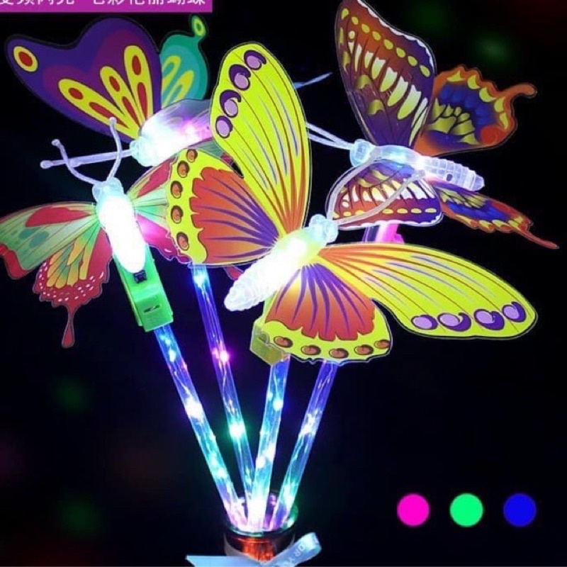 Đồ chơi hình cánh bướm có đèn nhấp nháy combo 3 chế độ , đồ trung thu phát sáng màu sắc bắt mắt