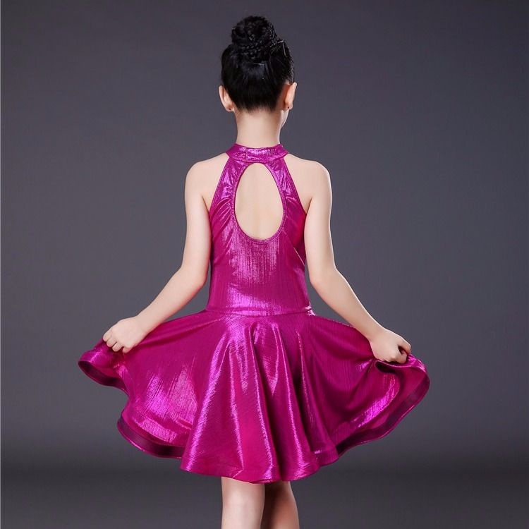 Đầm Khiêu Vũ Latin Không Tay Dành Cho Bé Gái empl 7.26
