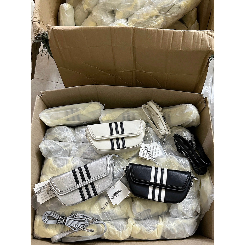 TÚI XÁCH NỮ KẺ SỌC ĐEO CHÉO HÀNG QC ĐẸP.