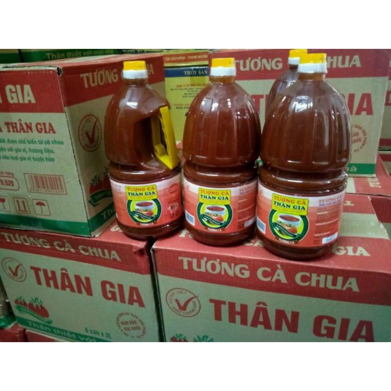 Giá rẻ nhất Tương cà Thân Gia can 2 lít
