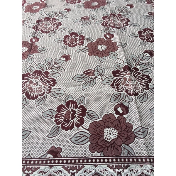 Chăn Thảm thổ Cẩm vintage 1,9m x2,3m hình hoa hồng