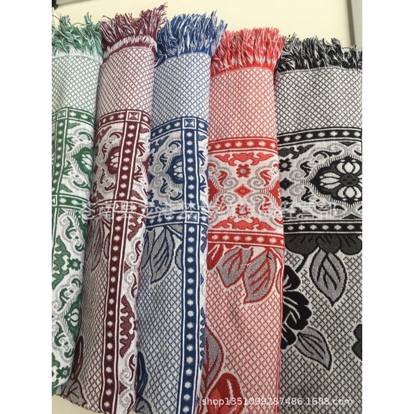 Chăn Thảm thổ Cẩm vintage 1,9m x2,3m hình hoa hồng