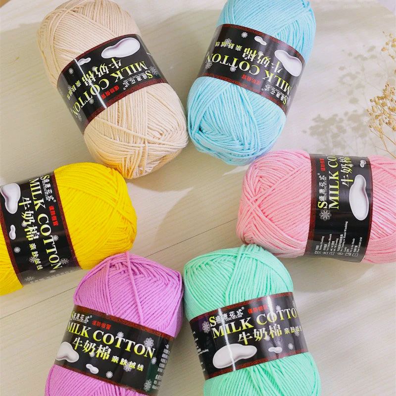 Len Milk Cotton 125g loại 1 bảng màu 1 đến 48