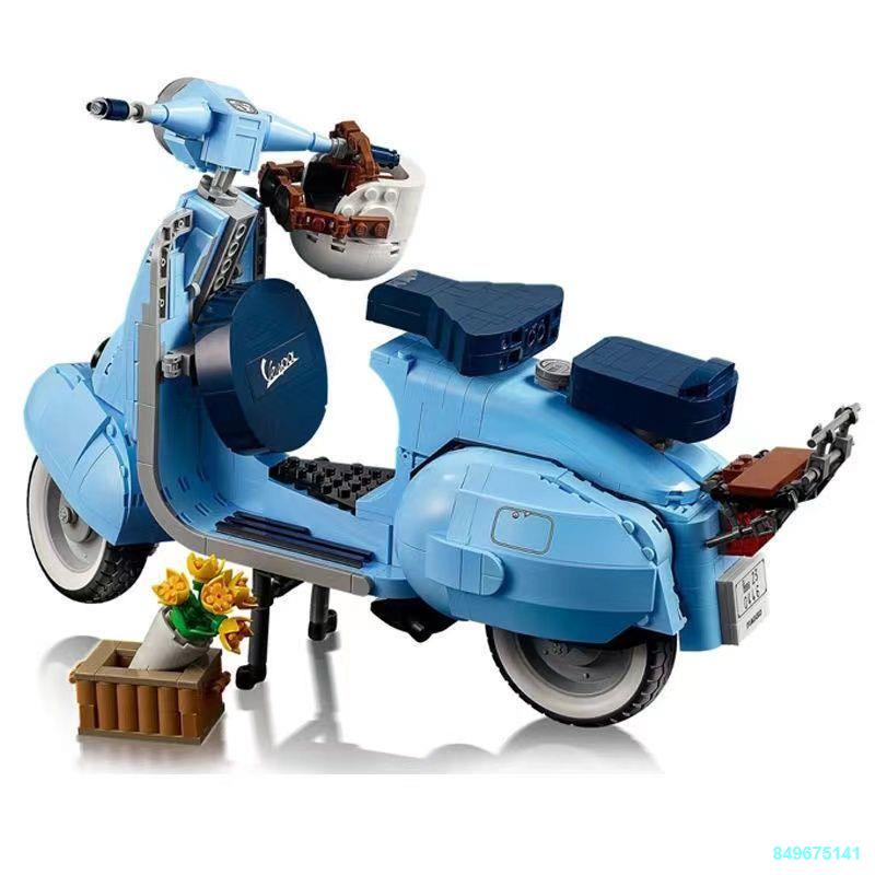 Tương thích với Lego bàn đạp xe máy cừu nhỏ xe cưới burger xe lắp ráp các khối xây dựng giáo dục đồ chơi quà tặng bé tra