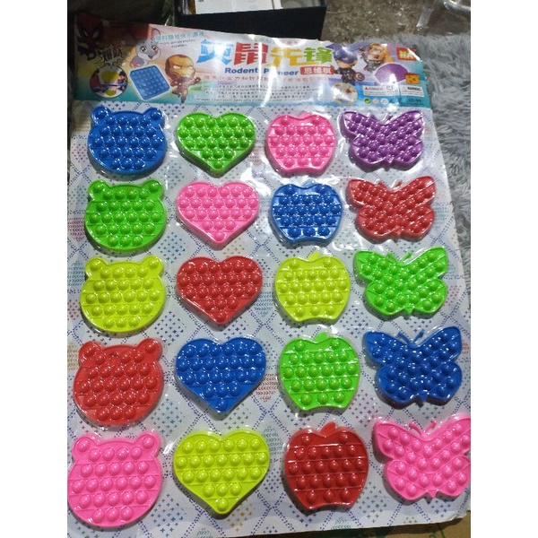 Xả vỉ 20 đồ chơi bíp bóp nhiều hình