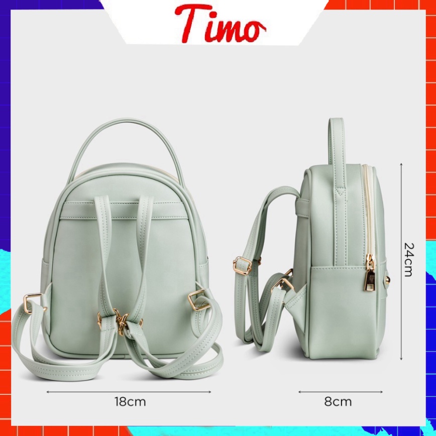 Balo nữ thời trang mini, Balo da nữ dễ thương đi chơi nhiều ngăn đựng đồ dùng cá nhân ULZ038