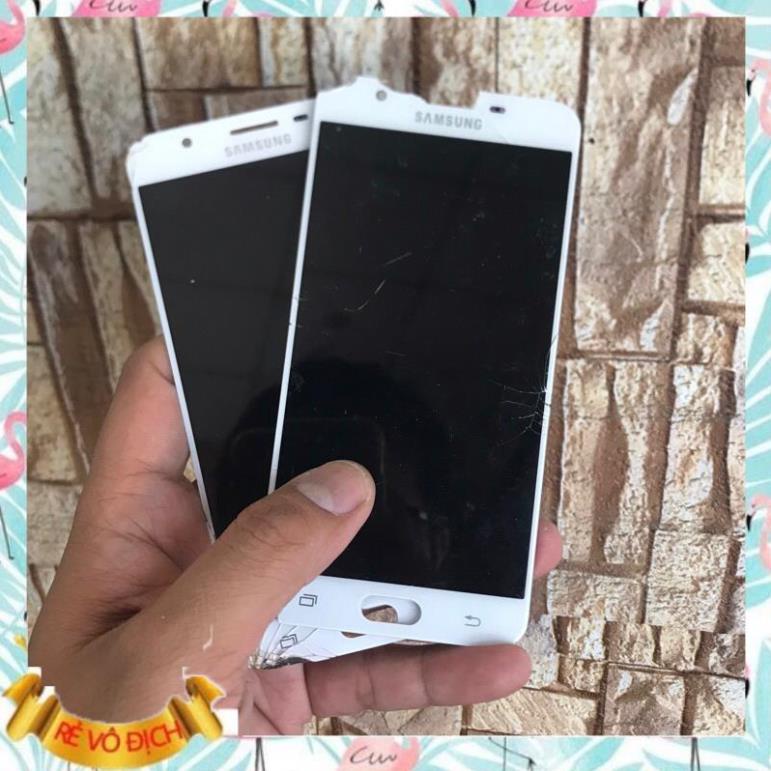 Màn hình hư vỡ Samsung J7 Prime. Màn hình xác Samsung J7 Prime lấy cổ cáp hàng Zin bóc máy. BH 36 tháng