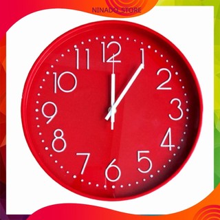 Đồng hồ treo tường kim trôi cao cấp Colorful World mini Đỏ