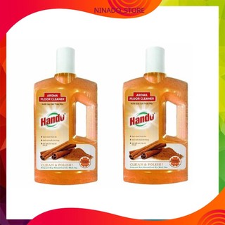 Bộ 2 Nước Lau Sàn Thảo Mộc Hando Tinh Dầu Quế 1 Lít
