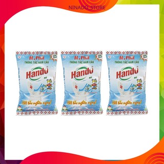 Bộ 3 Thông tắc hầm cầu M. Phốt thông cống bồn rửa bát Hando 300g/gói