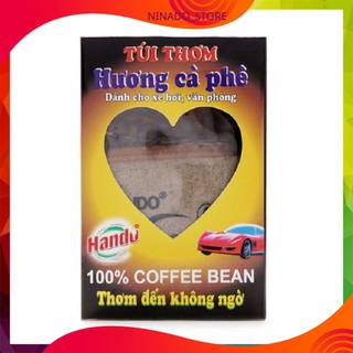 Túi thơm treo xe treo phòng hạt cà phê 100g
