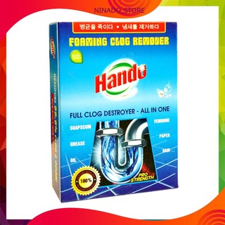 Bột thông cống hầm cầu bồn rửa bát siêu mạnh xuất khẩu hando100g