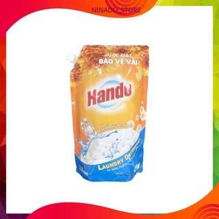 Nước giặt xả bảo vệ vải siêu thơm kháng khuẩn chống nấm mốc Hando 2L