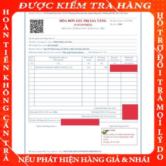 Son handmade A12 nắp tím siêu lì