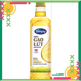 Dầu ăn cao cấp Simply gạo lứt chai 1lit Tạp Hóa Văn Dịu