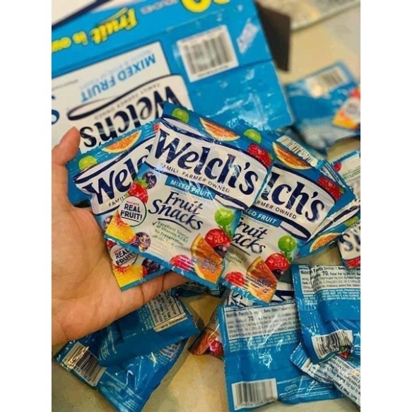Kẹo Dẻo Welch’s Hộp 2kg 90gói ÚC chính hãng mẫu mới