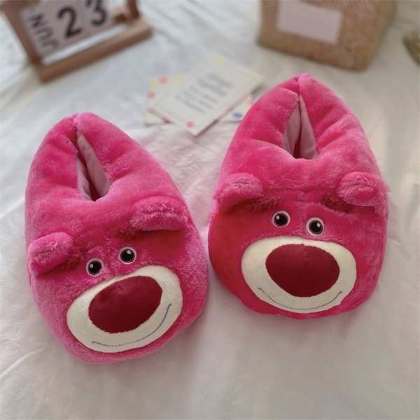 Dép Bông Đi Trong Nhà Ấm Áp Chống Trượt Hình Gấu Dễ Thương