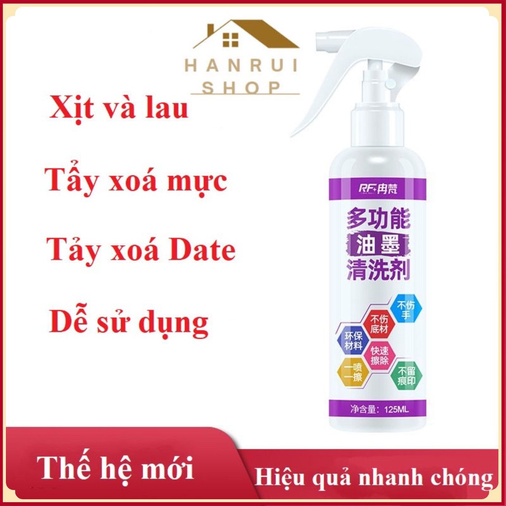Xóa Mực In Thương Hiệu RF+ Max Quả Hanrui VN 125ml Chai Daily Muse Select