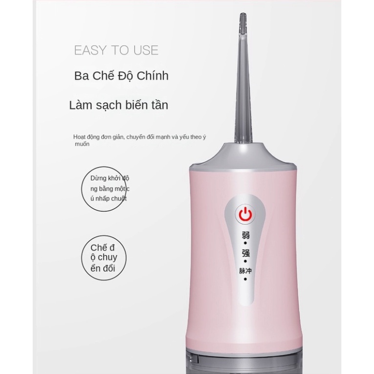 Máy Tăm Nước Cầm Tay Oral Irrigator - Tăm Nước Vệ Sinh Răng Miệng Hàng Chính Hãng