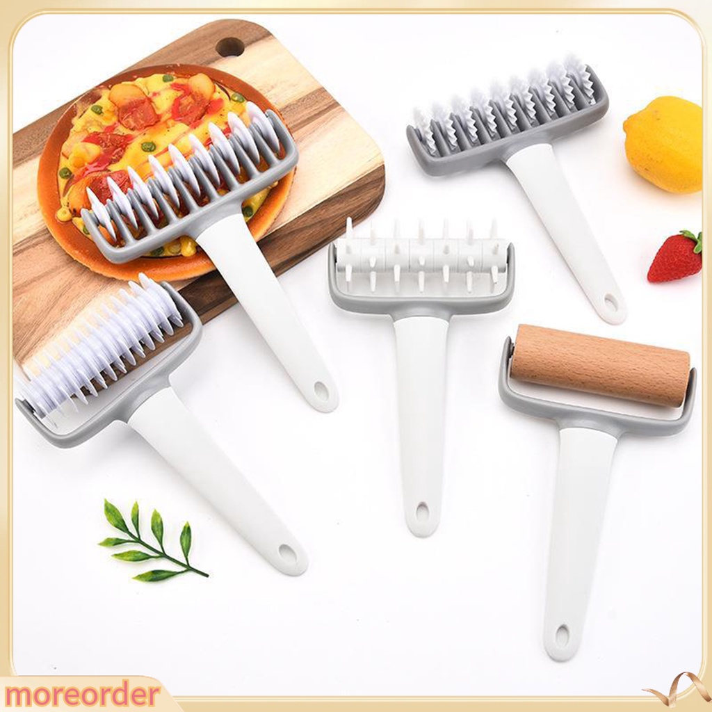(MORE) 1 Bộ Dụng Cụ Lăn Cắt Bột Làm Bánh Pizza / Bánh Mì / Crust Có Thể Tháo Rời