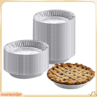 (MORE) Set 50 khay lá nhôm hình tròn chống dính dùng một lần tiện lợi cho nướng BBQ