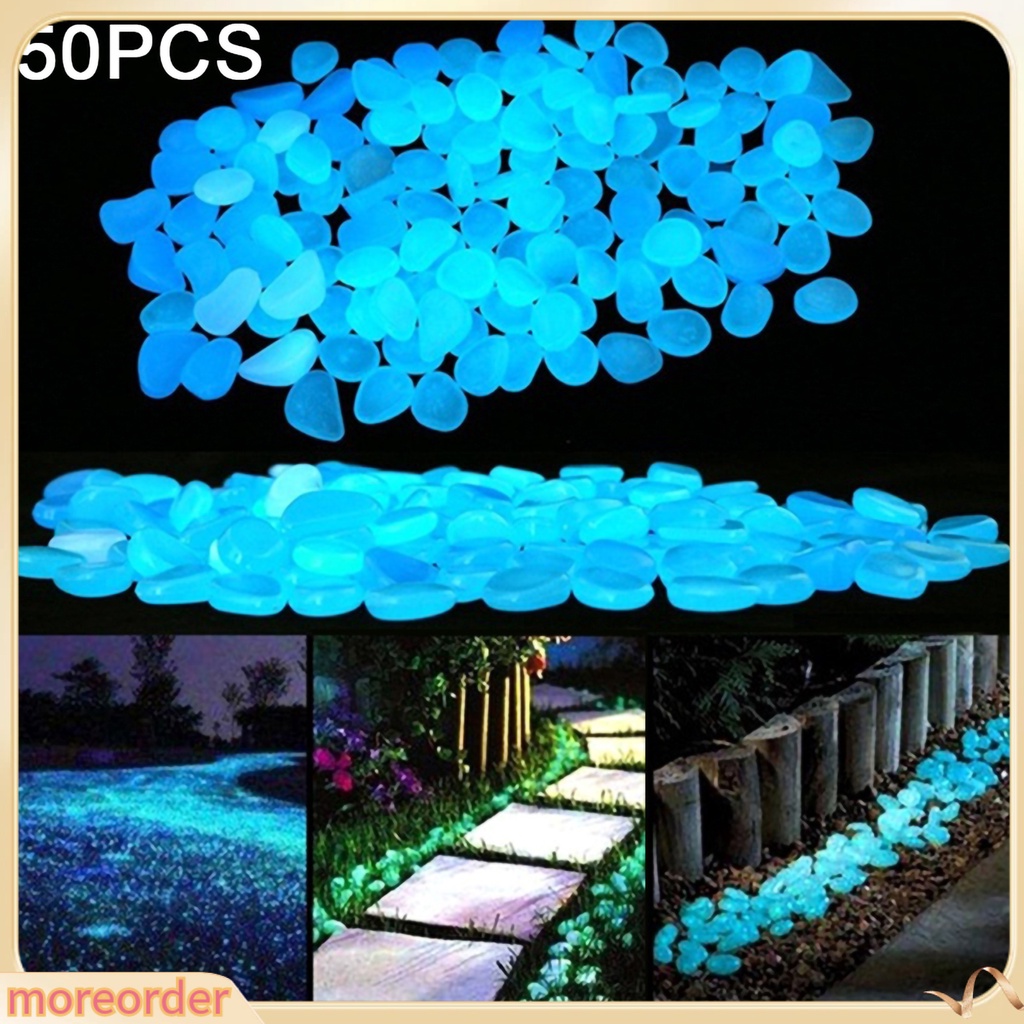 (MORE) 50 Viên Đá Dạ Quang Trang Trí Bể Cá Sáng Tạo Độc Đáo