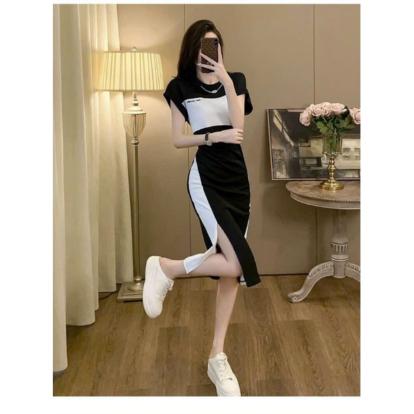 ĐẦM THUN PHỐI MÀU CAO CẤP