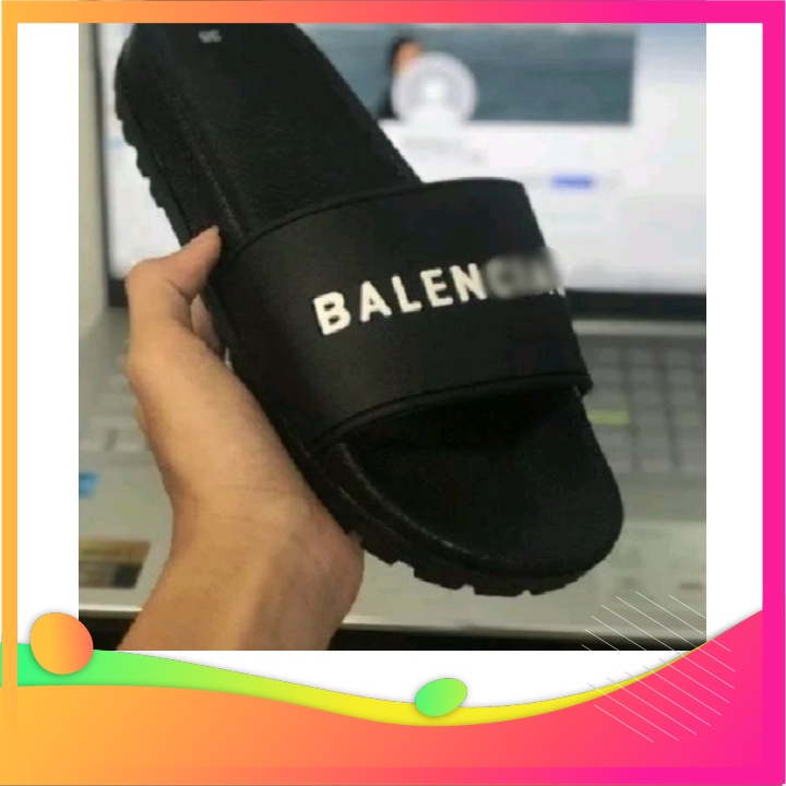(MENSHOP) Dép nam quai ngang Balen đế cao su đúc bền chống trơn trượt màu đen - BLĐ Koya shopmen