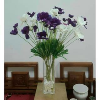 Hoa giả decor hoa giả trang trí decor cúc boxi bông to trang trí nhà cửa