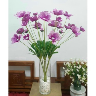 Hoa giả decor hoa giả trang trí decor cúc boxi bông to trang trí nhà cửa