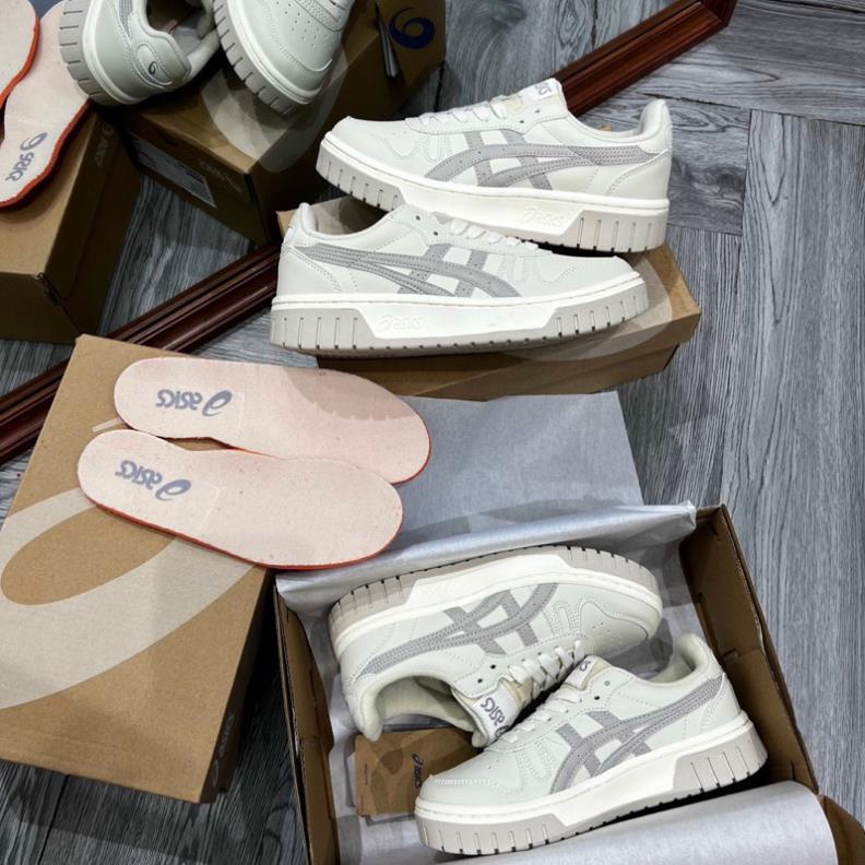 Giày Thể Thao Asics Court MZ Kem Đen Và Kem Xám Mẫu Mới Thiết Kế Độc Lạ Hàng Hot Trend 2023