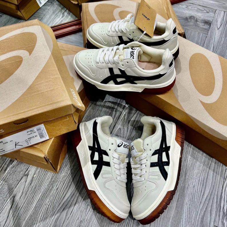Giày Thể Thao Asics Court MZ Kem Đen Và Kem Xám Mẫu Mới Thiết Kế Độc Lạ Hàng Hot Trend 2023