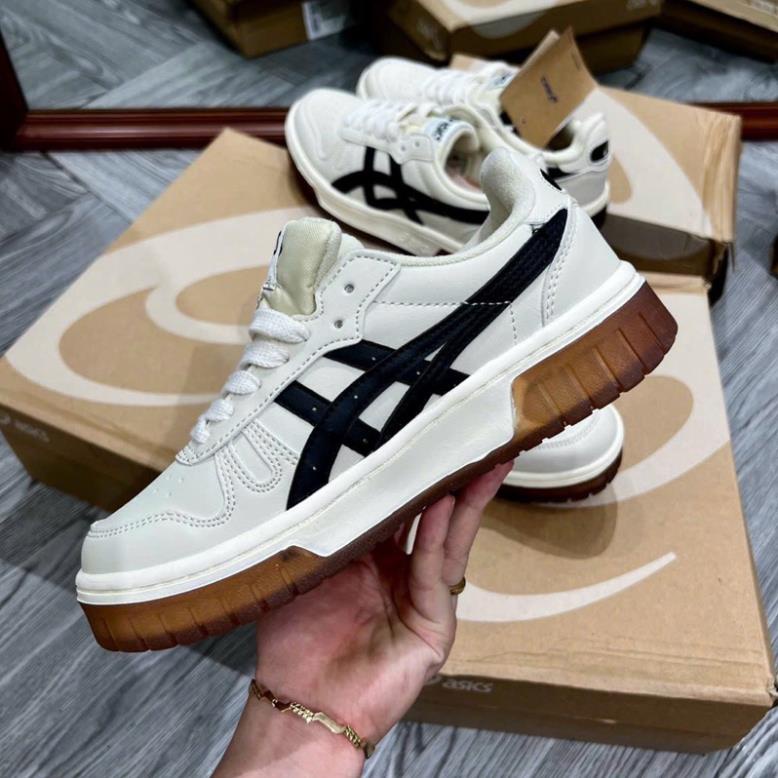 Giày Thể Thao Asics Court MZ Kem Đen Và Kem Xám Mẫu Mới Thiết Kế Độc Lạ Hàng Hot Trend 2023