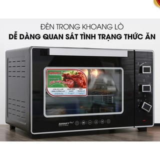 Lò nướng điện đa năng Sanaky VH5099S2D 50 lít-Chức năng chính Làm giòn bánh Nướng bánh Nướng gà
