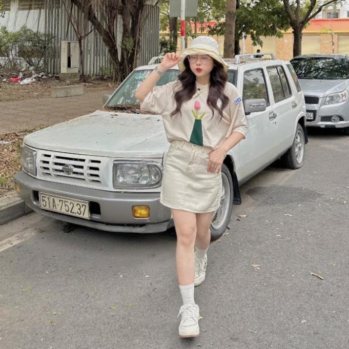 Áo thun local brand phông trơn nam nữ cổ tròn FIDE LỌ HOA  Localbrand.stduio