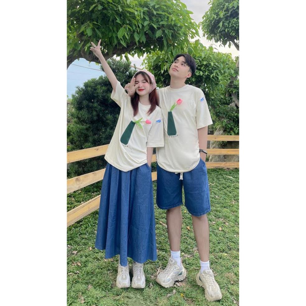 Áo thun local brand phông trơn nam nữ cổ tròn FIDE LỌ HOA  Localbrand.stduio