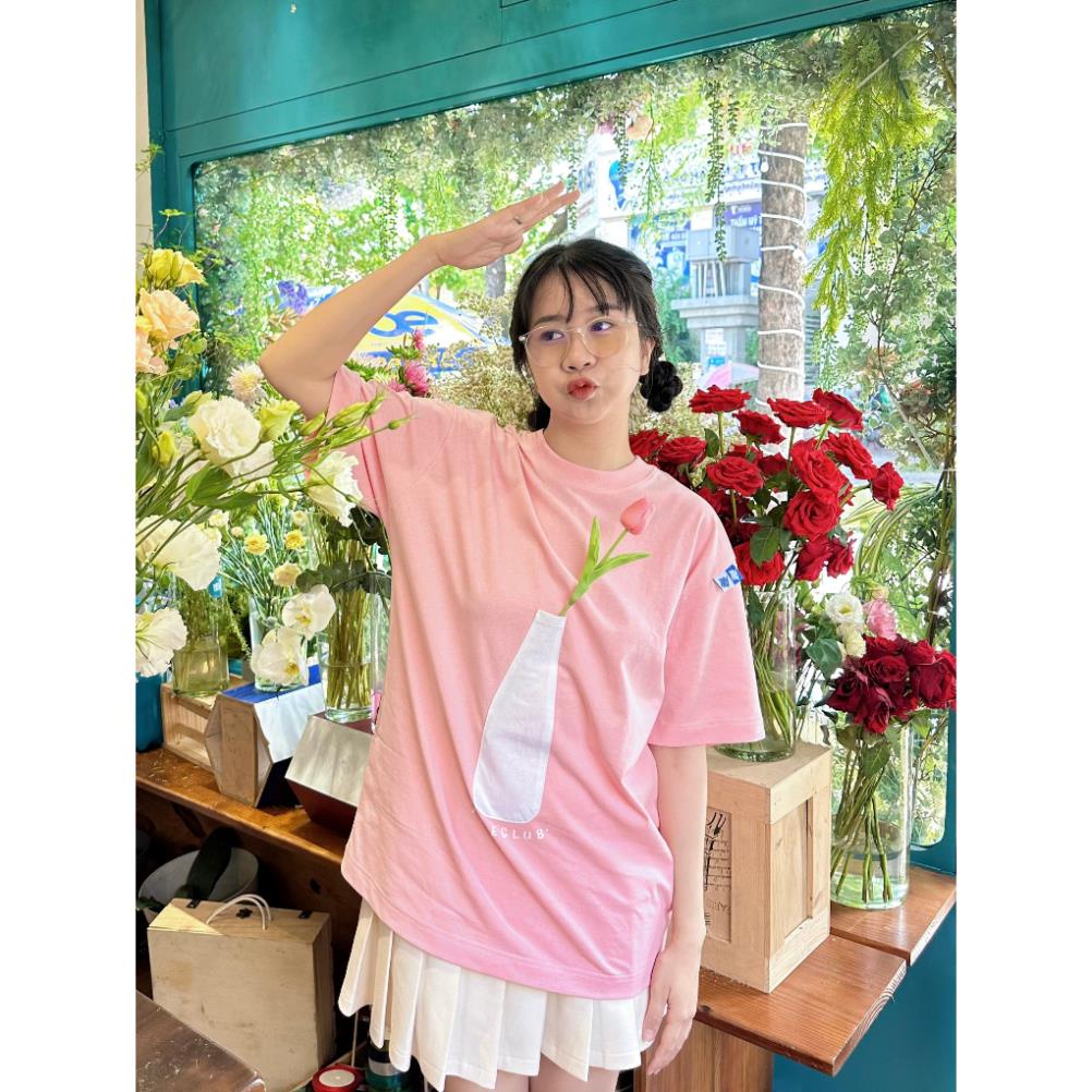 Áo thun local brand phông trơn nam nữ cổ tròn FIDE LỌ HOA  Localbrand.stduio