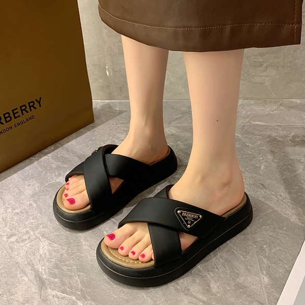 Giày Sandal Đế Dày Thời Trang Đi Biển Cho Nữ