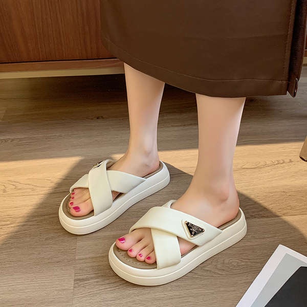 Giày Sandal Đế Dày Thời Trang Đi Biển Cho Nữ