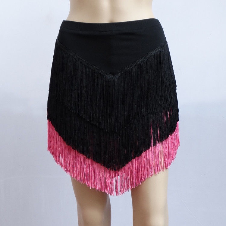 Chân Váy Khiêu Vũ Latin Phối Tua Rua Dành Cho Nữ 7.27